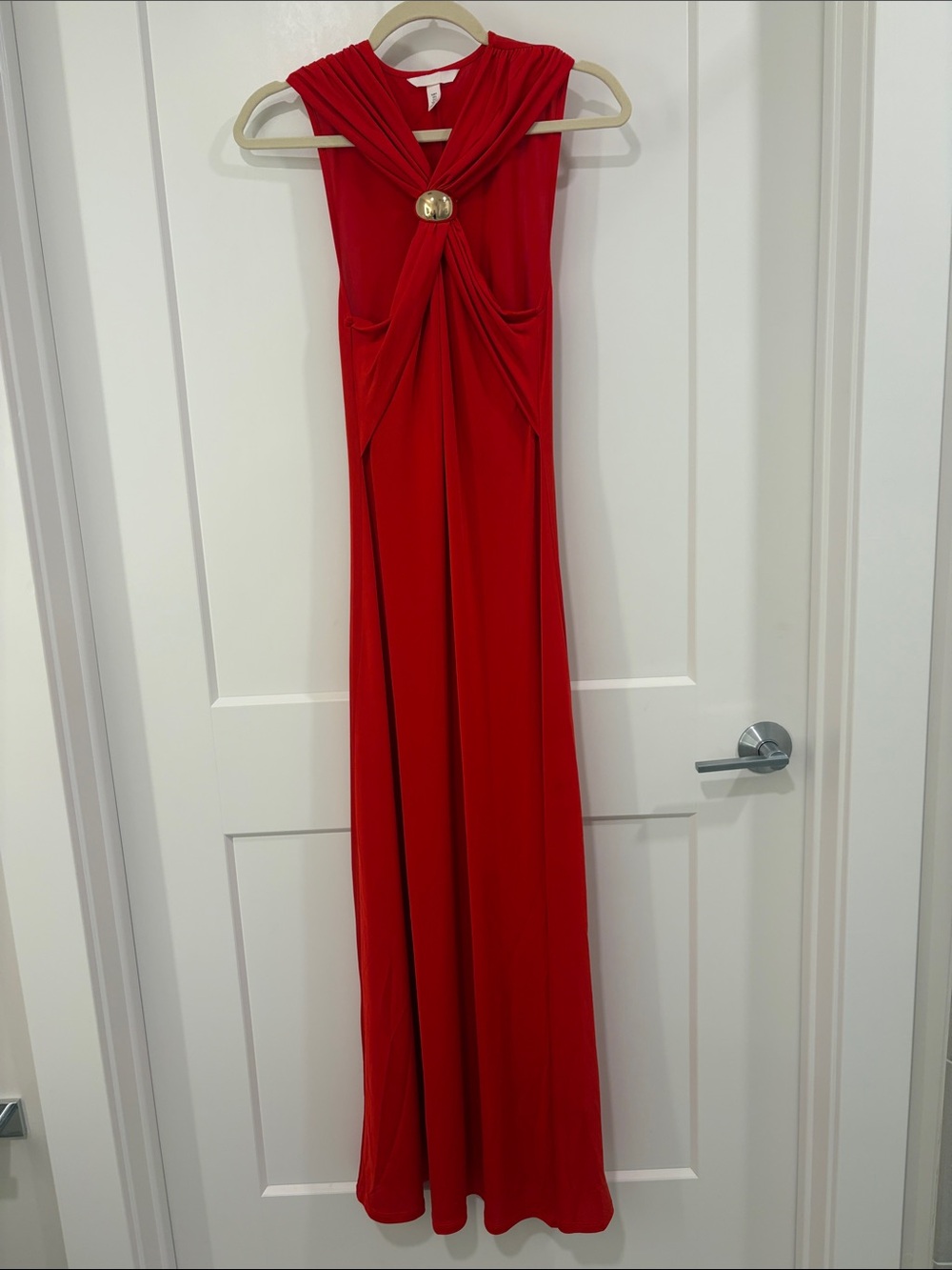 H&M Beautiful Red Long Dress - Picture 3 of 7